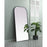 Elegant Decor Blaire Metal Frame Arch Mantel Mirror 35X72", Black