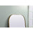 Elegant Decor Blaire Metal Frame Arch Mantel Mirror 35X72", Brass