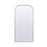 Elegant Decor Blaire Metal Frame Arch Mantel Mirror 35X72", Silver