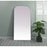Elegant Decor Blaire Metal Frame Arch Mantel Mirror 35X72", Silver