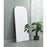 Elegant Decor Blaire Metal Frame Arch Mantel Mirror 35X72", Silver