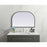 Elegant Decor Blaire Metal Frame Arch Mirror 36X24", Black