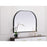 Elegant Decor Blaire Metal Frame Arch Mirror 36X24", Black