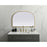 Elegant Decor Blaire Metal Frame Arch Mirror 36X24", Brass