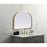 Elegant Decor Blaire Metal Frame Arch Mirror 36X24", Brass