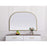 Elegant Decor Blaire Metal Frame Arch Mirror 36X24", Brass