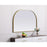 Elegant Decor Blaire Metal Frame Arch Mirror 36X24", Brass