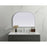 Elegant Decor Blaire Metal Frame Arch Mirror 36X24", Silver