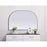 Elegant Decor Blaire Metal Frame Arch Mirror 36X24", Silver