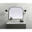 Elegant Decor Blaire Metal Frame Arch Mirror 36X30", Black