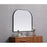 Elegant Decor Blaire Metal Frame Arch Mirror 36X30", Black