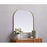 Elegant Decor Blaire Metal Frame Arch Mirror 36X30", Brass