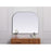 Elegant Decor Blaire Metal Frame Arch Mirror 36X30", Silver