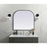 Elegant Decor Blaire Metal Frame Arch Mirror 36X34", Black