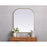Elegant Decor Blaire Metal Frame Arch Mirror 36X34", Brass