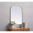 Elegant Decor Blaire Metal Frame Arch Mirror 36X34", Brass