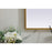 Elegant Decor Blaire Metal Frame Arch Mirror 36X34", Brass