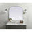 Elegant Decor Blaire Metal Frame Arch Mirror 36X34", Silver