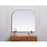 Elegant Decor Blaire Metal Frame Arch Mirror 36X34", Silver