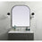 Elegant Decor Blaire Metal Frame Arch Mirror 36X42", Black