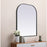 Elegant Decor Blaire Metal Frame Arch Mirror 36X42", Black
