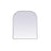 Elegant Decor Blaire Metal Frame Arch Mirror 36X42", Silver