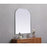 Elegant Decor Blaire Metal Frame Arch Mirror 36X42", Silver