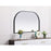 Elegant Decor Blaire Metal Frame Arch Mirror 39X24", Black