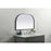 Elegant Decor Blaire Metal Frame Arch Mirror 39X24", Black