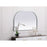 Elegant Decor Blaire Metal Frame Arch Mirror 39X24", Silver