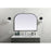 Elegant Decor Blaire Metal Frame Arch Mirror 40X30", Black