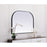 Elegant Decor Blaire Metal Frame Arch Mirror 40X30", Black