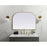 Elegant Decor Blaire Metal Frame Arch Mirror 40X30", Brass