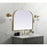 Elegant Decor Blaire Metal Frame Arch Mirror 40X30", Brass