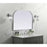 Elegant Decor Blaire Metal Frame Arch Mirror 40X30", Silver