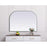 Elegant Decor Blaire Metal Frame Arch Mirror 40X30", Silver