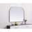 Elegant Decor Blaire Metal Frame Arch Mirror 40X30", Silver