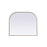 Elegant Decor Blaire Metal Frame Arch Mirror 40X34", Brass