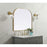 Elegant Decor Blaire Metal Frame Arch Mirror 40X34", Brass