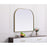 Elegant Decor Blaire Metal Frame Arch Mirror 40X34", Brass