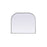 Elegant Decor Blaire Metal Frame Arch Mirror 40X34", Silver