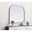 Elegant Decor Blaire Metal Frame Arch Mirror 40X34", Silver