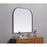 Elegant Decor Blaire Metal Frame Arch Mirror 40X38", Black