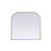 Elegant Decor Blaire Metal Frame Arch Mirror 40X38", Brass
