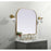 Elegant Decor Blaire Metal Frame Arch Mirror 40X38", Brass