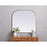 Elegant Decor Blaire Metal Frame Arch Mirror 40X38", Brass