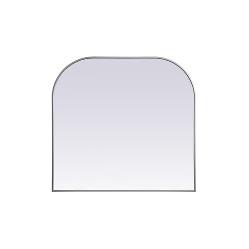 Elegant Decor Blaire Metal Frame Arch Mirror 40X38", Silver