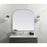 Elegant Decor Blaire Metal Frame Arch Mirror 40X38", Silver