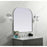 Elegant Decor Blaire Metal Frame Arch Mirror 40X38", Silver
