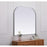 Elegant Decor Blaire Metal Frame Arch Mirror 40X38", Silver